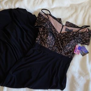 Black and Tan dress